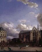 Jan van der Heyden Grand Place Sweden oil painting artist